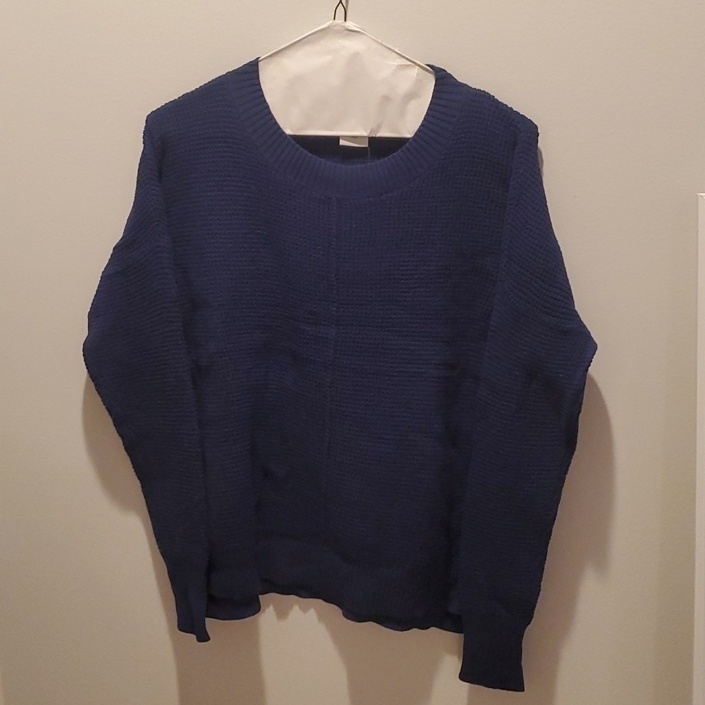 Nwt Sweet Romeo Blue Waffle Sweater Size S (47)